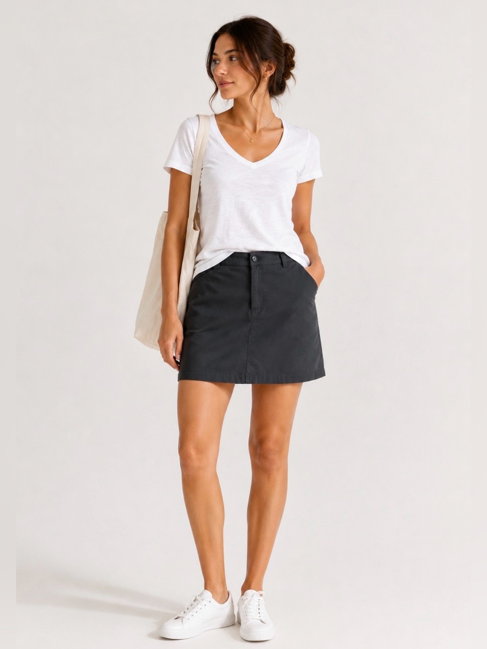 Eddie Bauer Adventurer 2.0 Skort Women 14 Black‎ EUC Hiking Travel Golf 1274